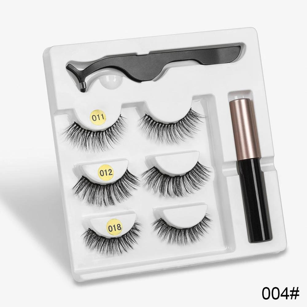 Sexy Sheep Mixed Designs Faux Mink Magnetic Eyelashes Kit Set (3 Pairs) - Image 6