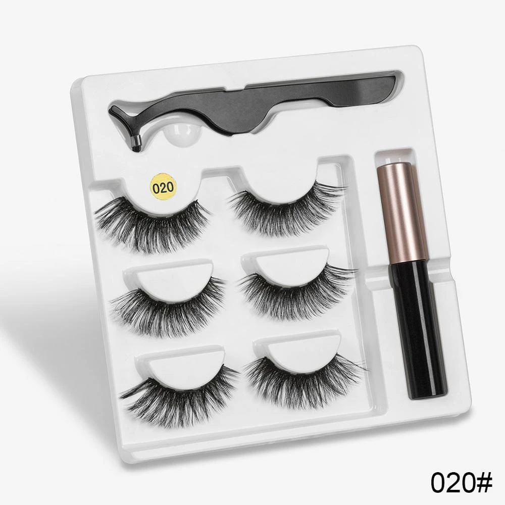 Sexy Sheep Mixed Designs Faux Mink Magnetic Eyelashes Kit Set (3 Pairs) - Image 19