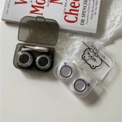 Cute Chubby Bear Lens Case Set