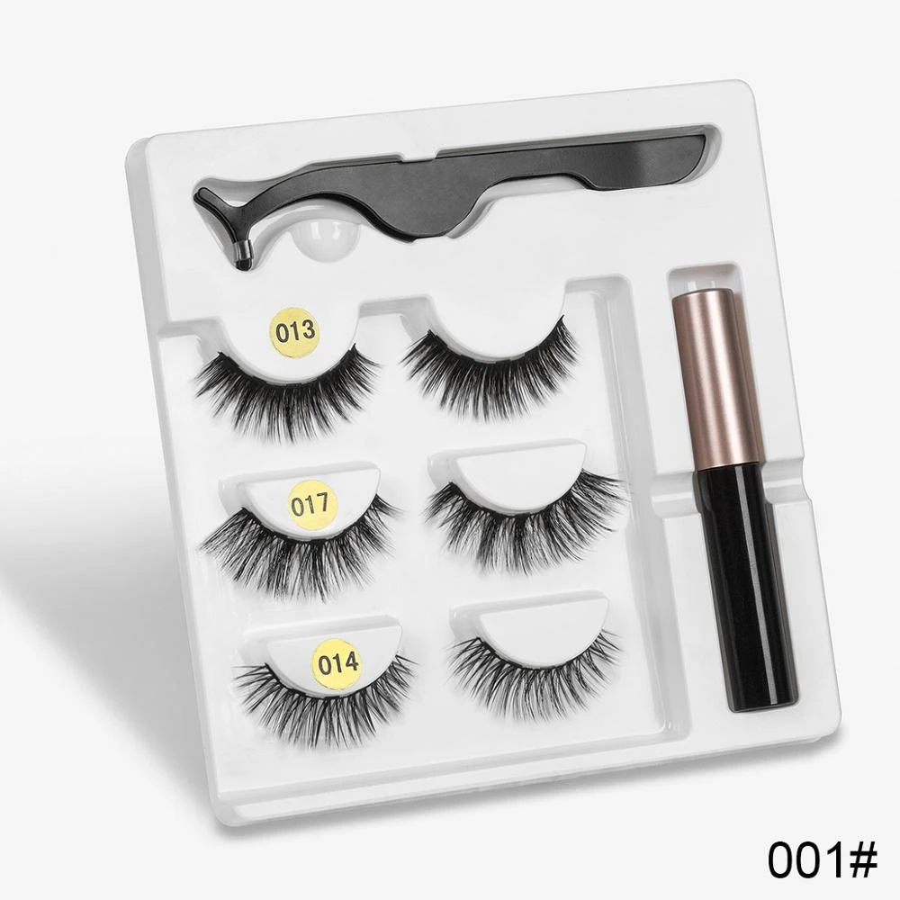 Sexy Sheep Mixed Designs Faux Mink Magnetic Eyelashes Kit Set (3 Pairs) - Image 18