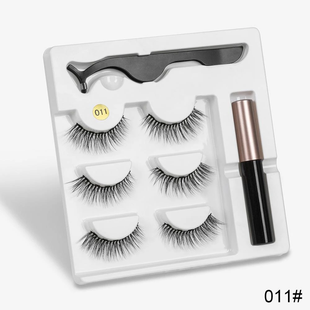 Sexy Sheep Mixed Designs Faux Mink Magnetic Eyelashes Kit Set (3 Pairs) - Image 12