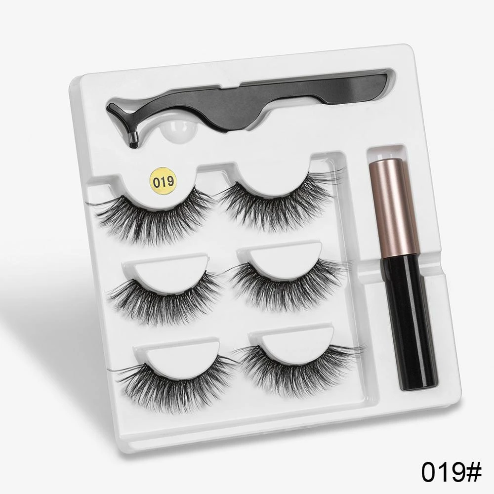 Sexy Sheep Mixed Designs Faux Mink Magnetic Eyelashes Kit Set (3 Pairs) - Image 14