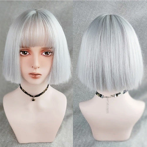 Bob LoLita Wig Silver - Image 2
