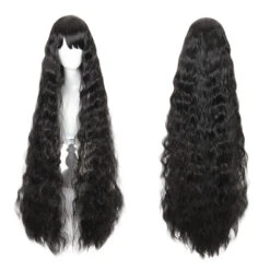 Waist Length Wavy Black Lolita Wig 489B