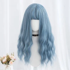 Royal Blue Willow Long Wave Lolita Wig