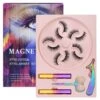 Natural Long Faux Mink Magnetic Eyelashes Full Kit Set (5 Pairs)