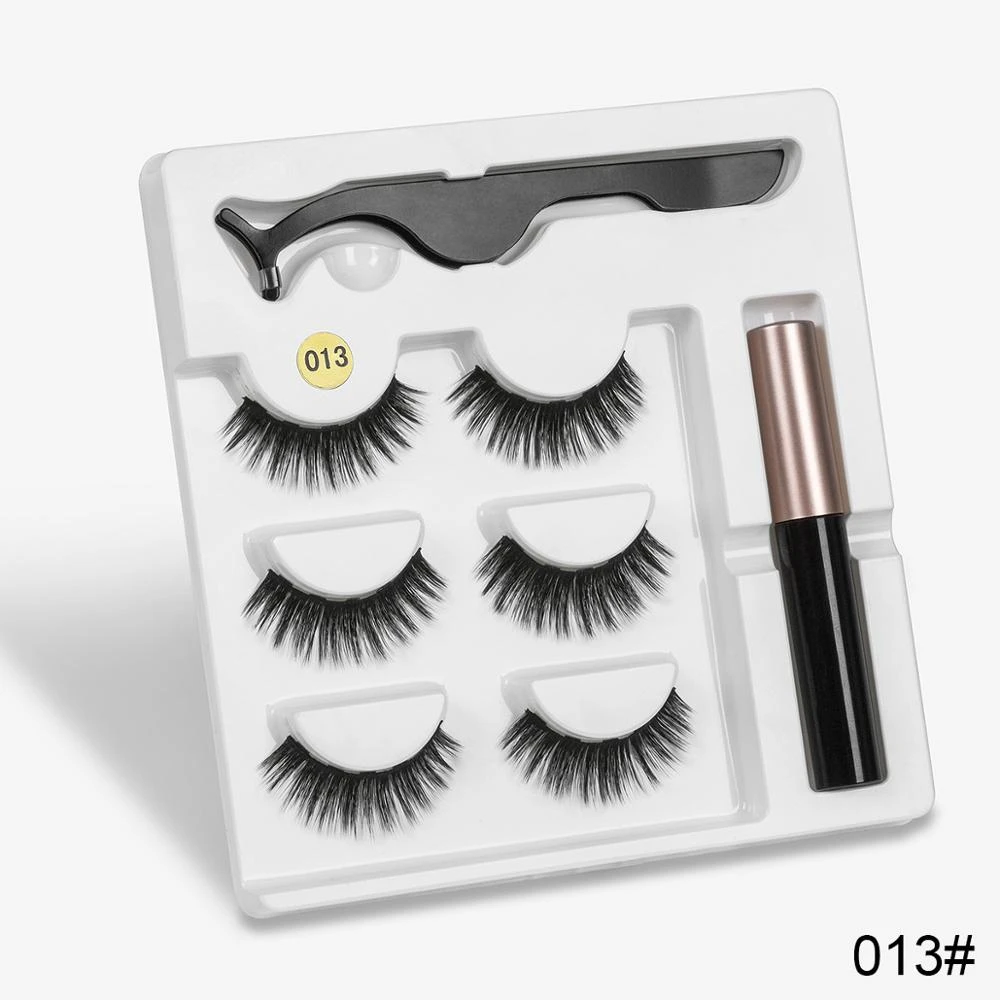 Sexy Sheep Mixed Designs Faux Mink Magnetic Eyelashes Kit Set (3 Pairs) - Image 11