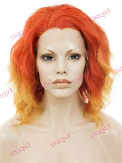 Premium Wig - Lace Front Cherry Red Wig (Cascading Curls)