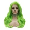 Premium Wig - Fluorescent Green Side Sweep Long Lace Front Wig