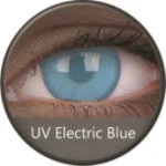 Phantasee UV Glow Crazy Lens Electric Blue