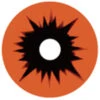 Sweety Orange Black Sclera Contacts