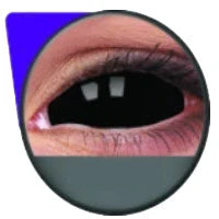 Phantasee Black Sclera Contacts Sabretooth/Blackout/Black